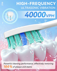 IPX7 waterproof rating highlighted on the toothbrush.