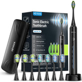 Sonic toothbrush close-up in black