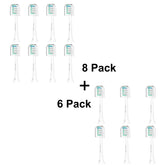 14-pack replacement toothbrush heads for Philips Sonicare shown together