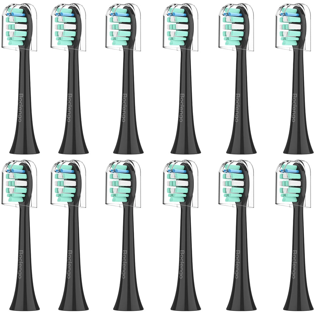 Black Philips Sonicare replacement head, 12-pack product photo