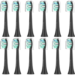 Black Philips Sonicare replacement head, 12-pack product photo