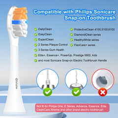 Compatible with Philips Sonicare models 1100, 2100, 3100, 4100, 5100, 6100 and more