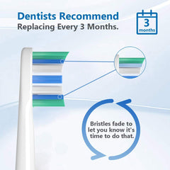 Internal anti-slip system in Philips Sonicare replacement heads