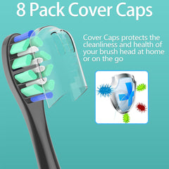Balanced, low-noise Sonicare replacement brush head design