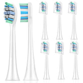 8-pack soft replacement Philips Sonicare heads – front view