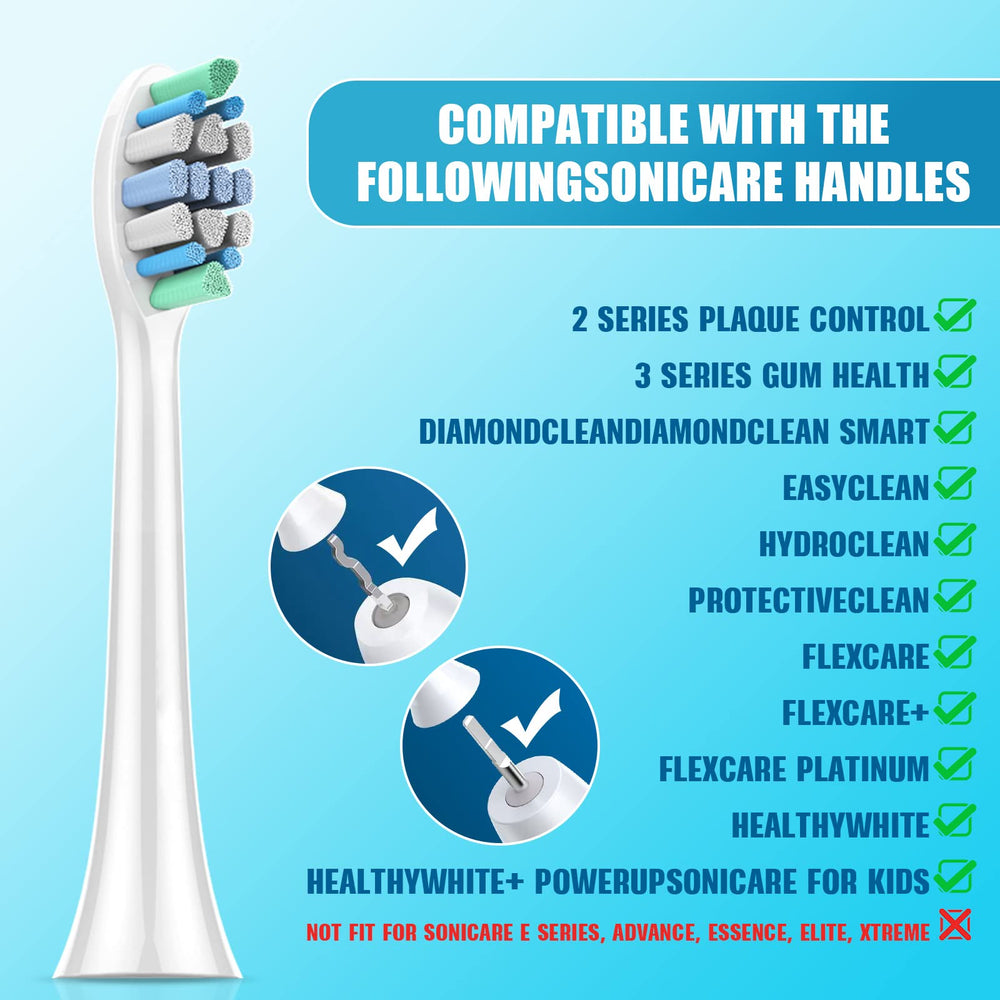 DuPont bristles close-up on Sonicare replacement head