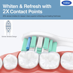 Gentle bristle design protecting enamel