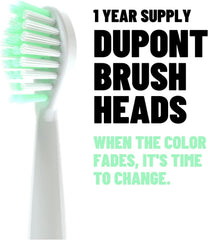 SonicPower toothbrush kit white with 2-minute timer display