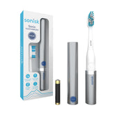 Front view of Sonisk Pulse electric toothbrush
