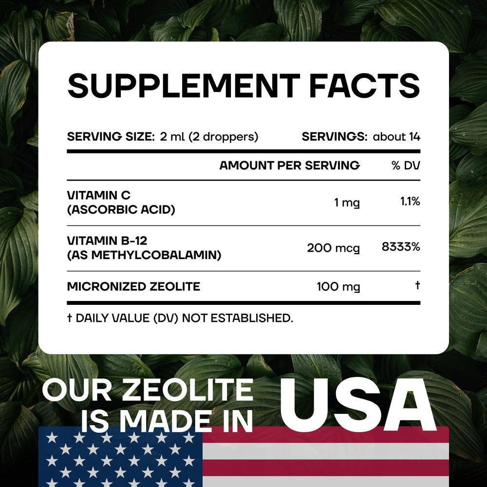 SonoHealth Plastiq Off Zeolite dropper for easy daily dosing.