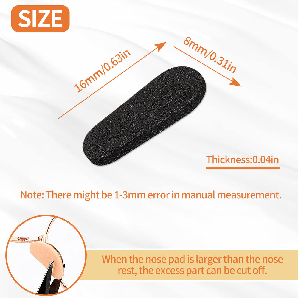 SooGree 1mm beige oval nose pads