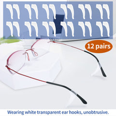 Ear grips and ear hooks for glasses and sunglasses