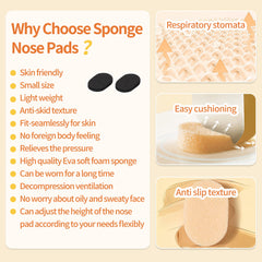 SooGree D-shaped 1mm black nose pad