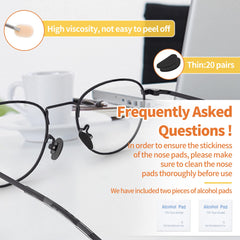 Compatible with plastic and metal frames for eyeglasses