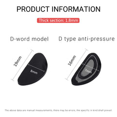 Close-up of waterdrop shape silicone nose pads