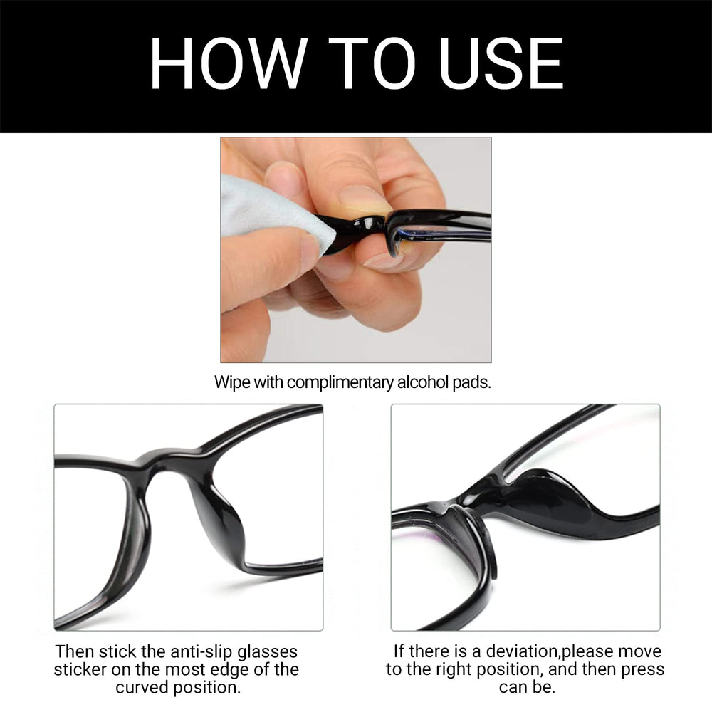 Thickness 1.8mm silicone eyeglass nose pads close-up