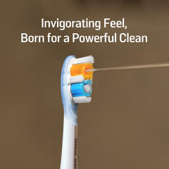 Cushioned rubber head for comfortable cleaning