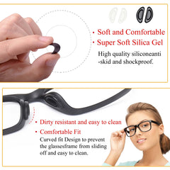 Close-up of comfortable silicone nose pad