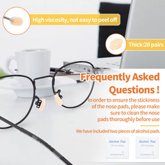 Teardrop foam nose pads suitable for eyewear