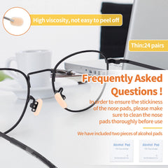 D-shaped foam nose pad for glasses