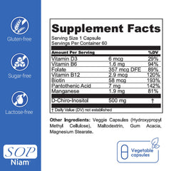 SOP NIAM manufacturer quality seal and lab imagery indicating trusted production standards