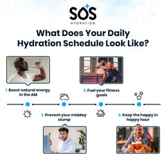 SOS Hydration sachet in a gym bag for on-the-go hydration