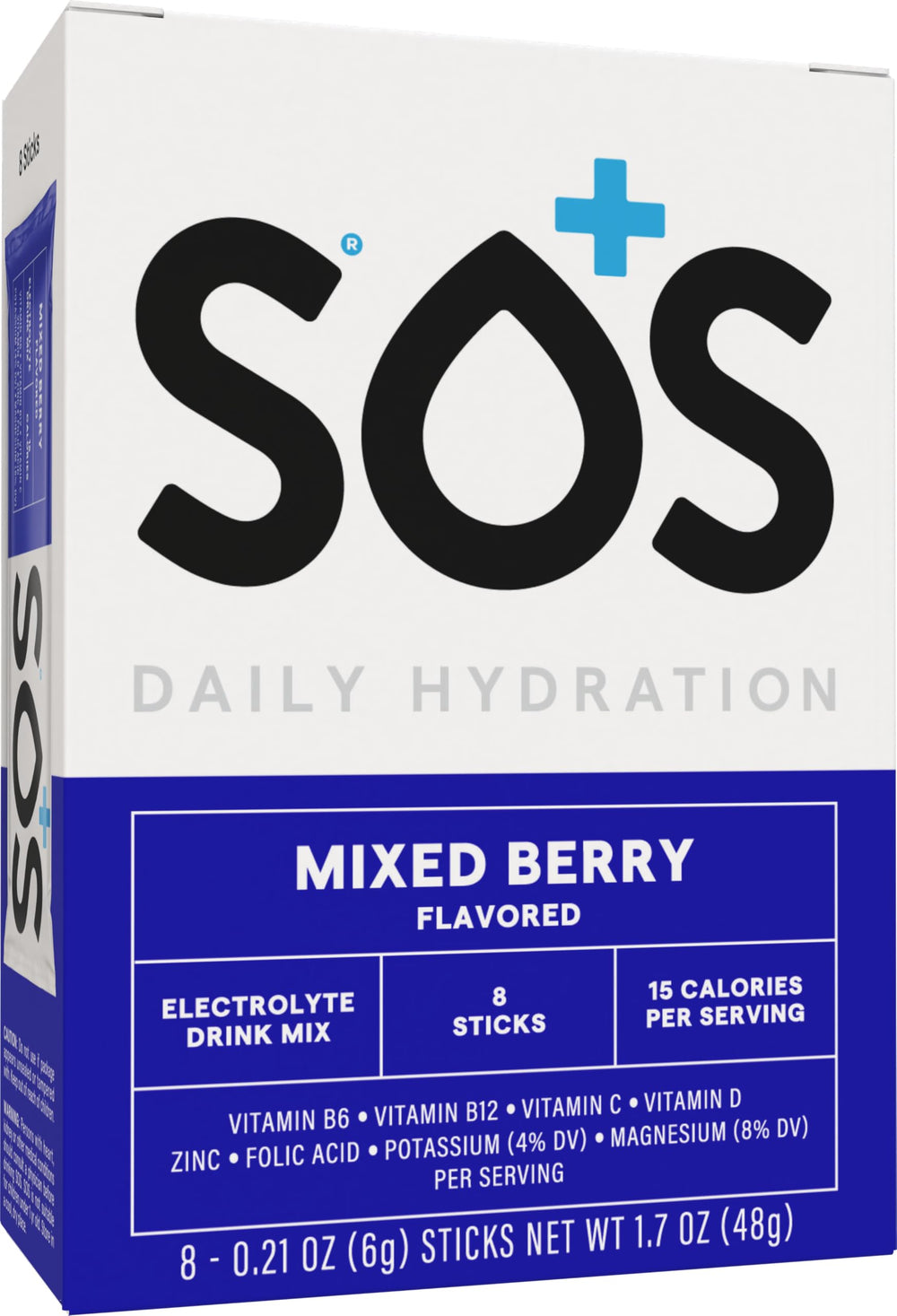 Sos Hydration powder dissolving quickly in water for rapid hydration after exercise