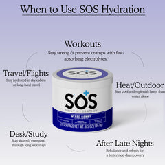 Sos Made in USA label beside clean packaging.