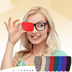 Soft fabric eye patches providing comfortable fit