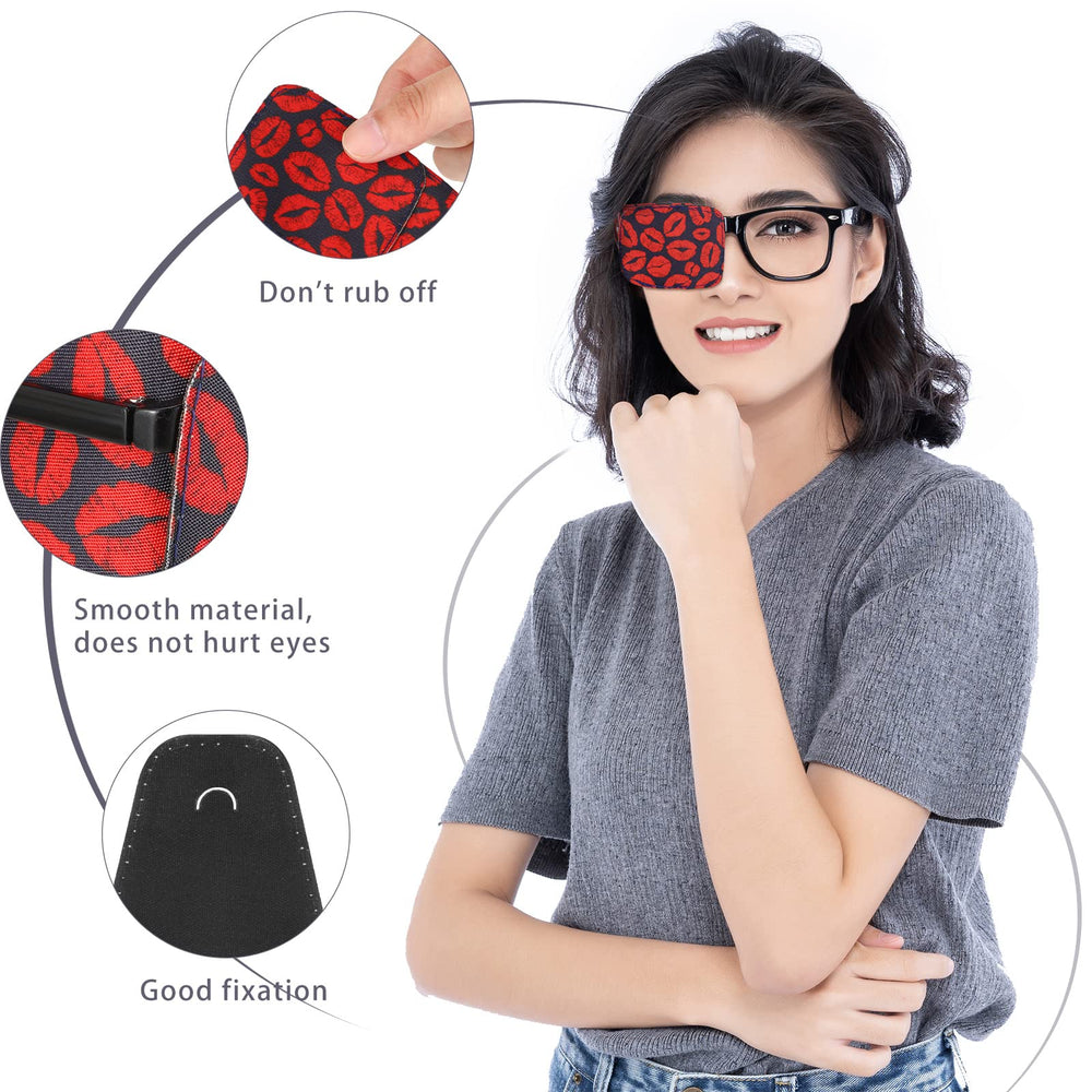 Soft fabric eye patches suitable for glasses