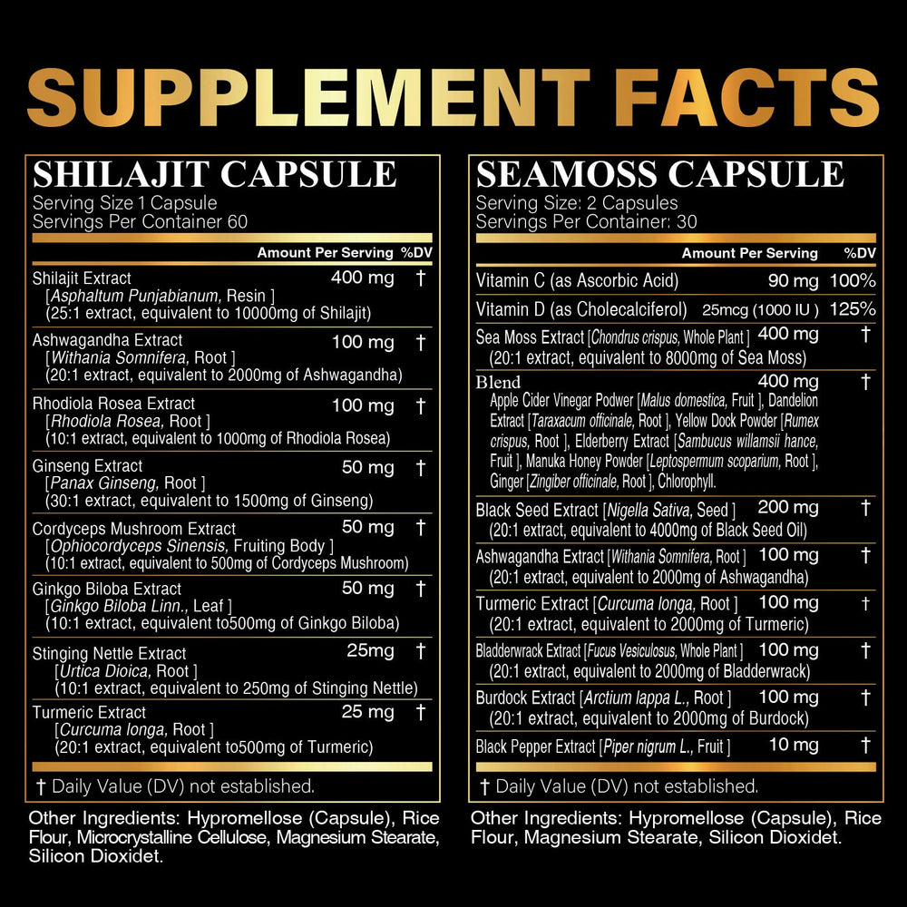 Irish Sea Moss powder and natural sourcing imagery