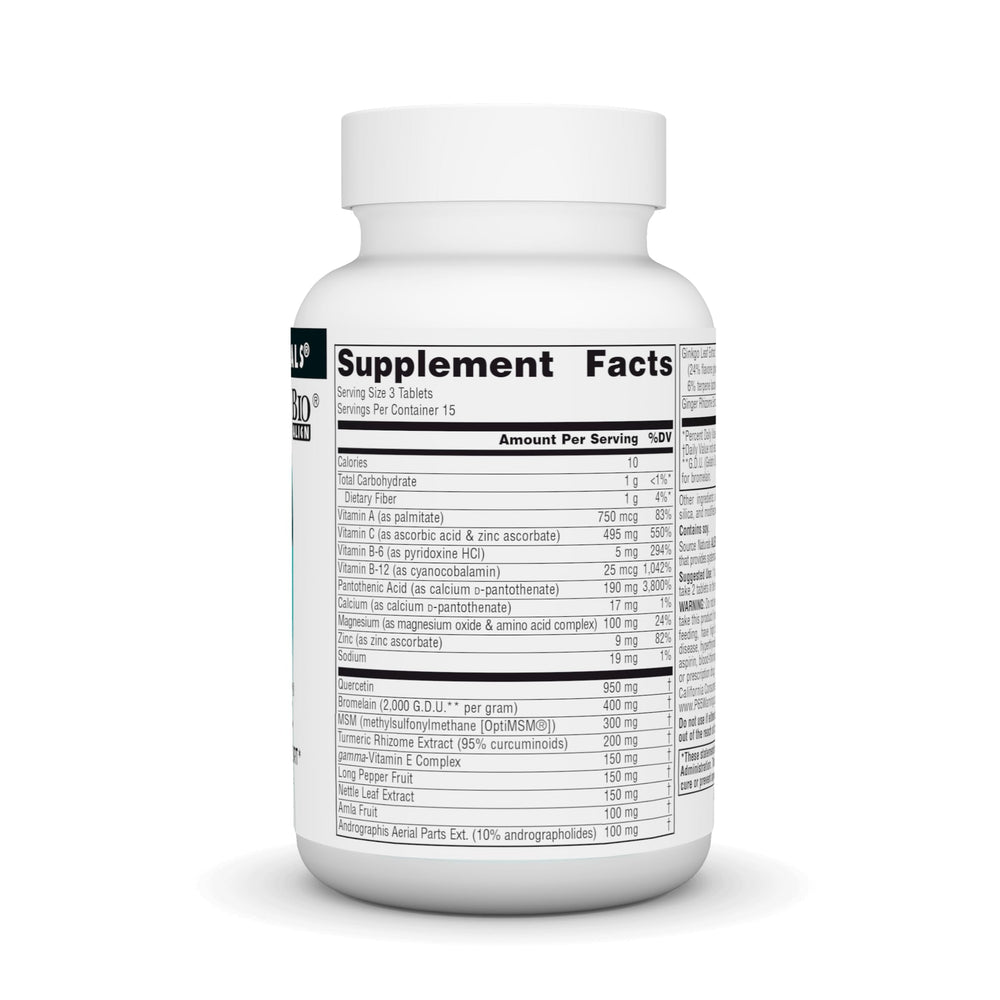 Close-up of Aller-Response product label