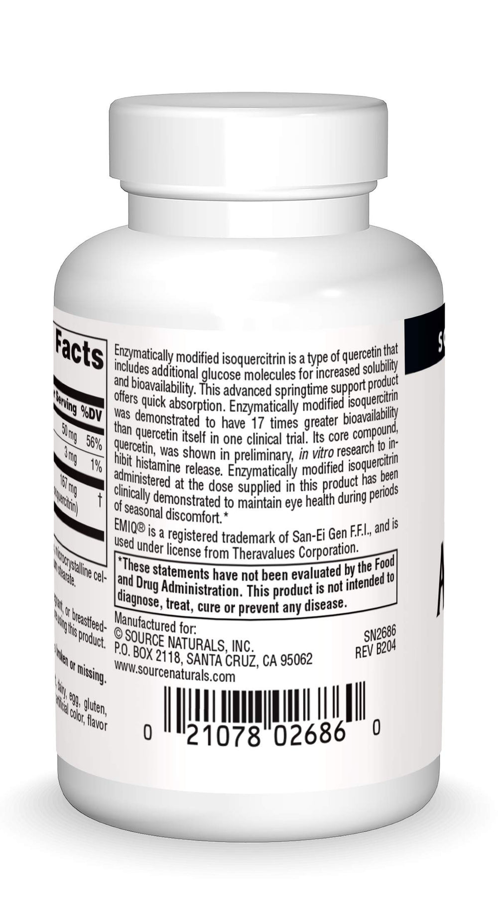 AllerStrength bottle label showing product details