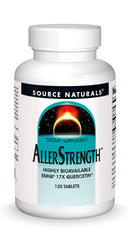 Bottle of Source Naturals AllerStrength EMIQ Quercetin 120 Tablets