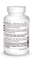 Side view of Source Naturals Alpha Lipoic Acid 300 mg 120 capsules