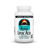 Front view of Source Naturals Alpha Lipoic Acid Time Release 120 tablets bottle