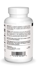 Back panel of Amino Day bottle with usage directions