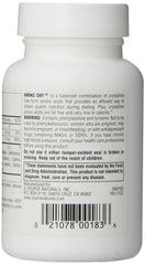 Ingredients list showing free-form amino acids