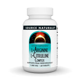 Bottle of Source Naturals L-Arginine L-Citrulline Complex 1000mg with 60 tablets