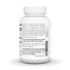 Supplement Facts panel for Source Naturals L-Arginine L-Citrulline Complex 1000mg