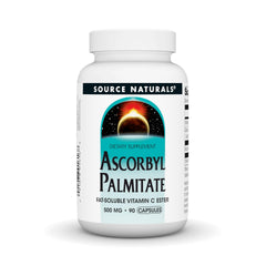 Source Naturals Ascorbyl Palmitate 500mg bottle and label