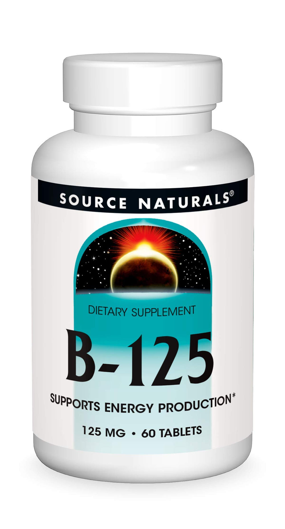 Source Naturals B-125 bottle with 60 tablets