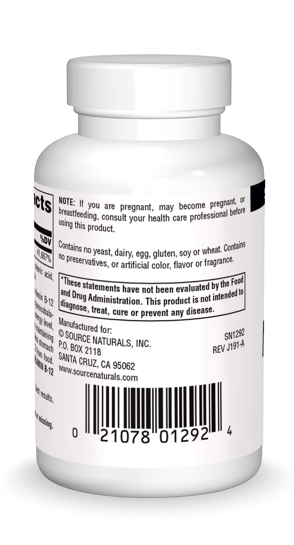 Close-up of B-12 methylcobalamin tablets