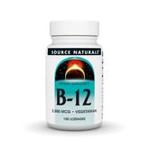 Bottle of Source Naturals Vitamin B-12 2000 mcg lozenges