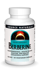 Source Naturals Berberine bottle label with 60 vegetarian capsules