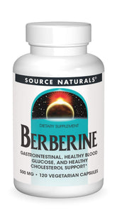 Source Naturals Berberine vegetable capsule bottle label