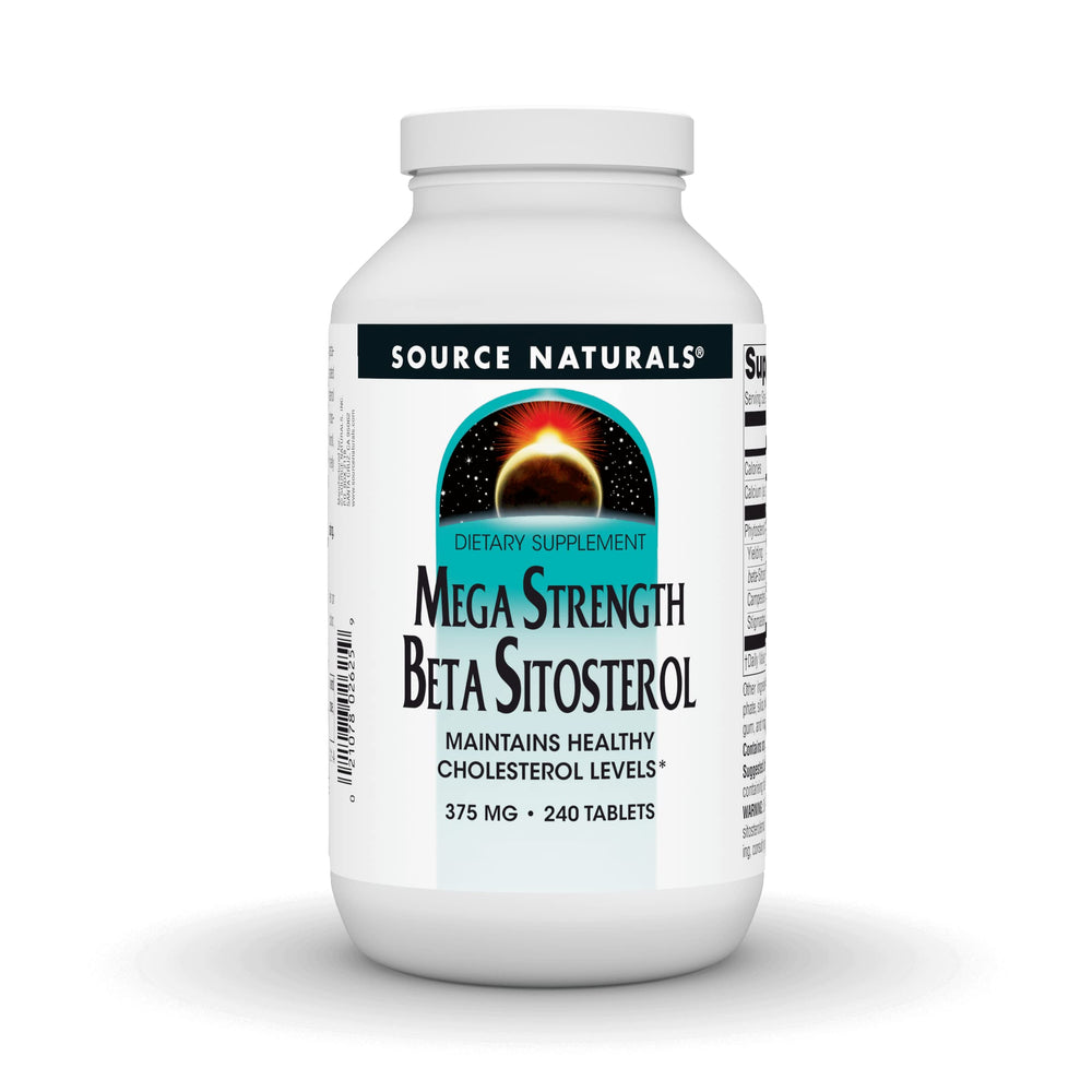Source Naturals Beta Sitosterol 375mg 240-tablet bottle front label