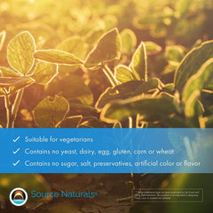 Supplement facts panel of Source Naturals Beta Sitosterol