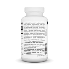 Label highlights allergen information: no yeast, dairy, egg, gluten, corn, soy or wheat