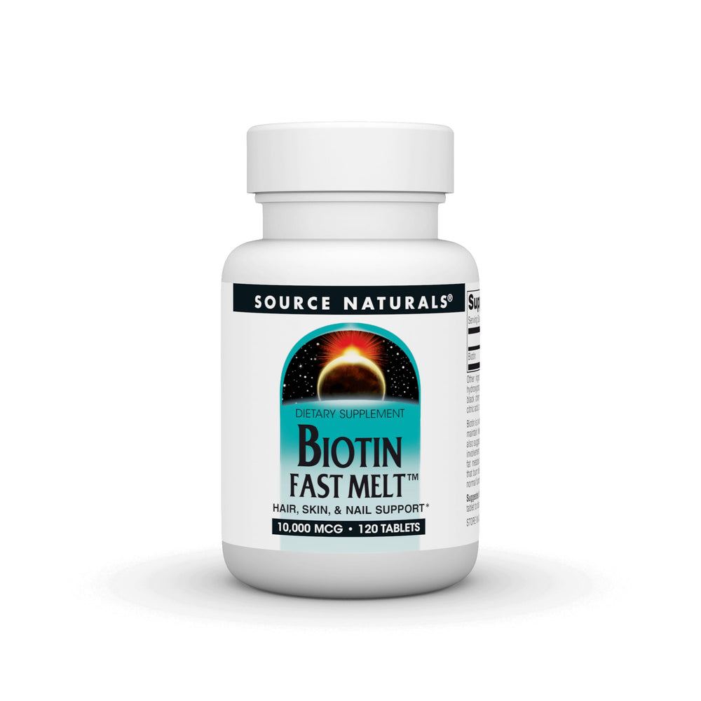 Source Naturals Biotin Fast Melt product front label